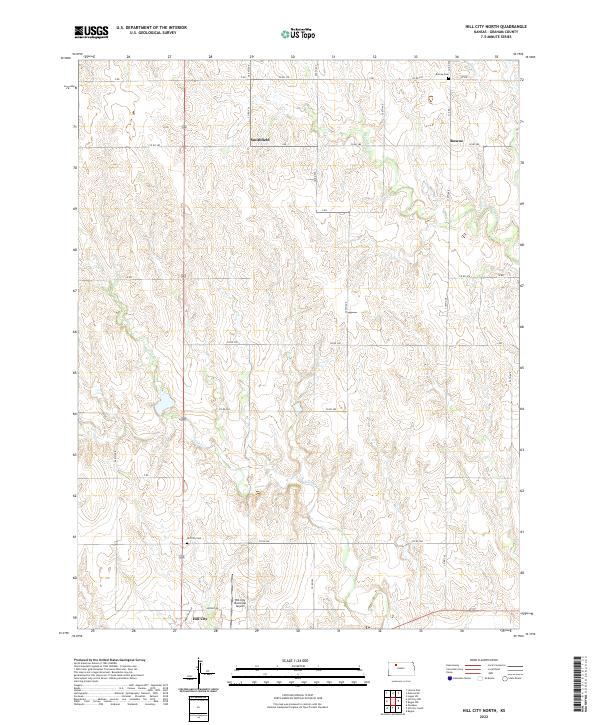 Hill City North topographic map thumbnail