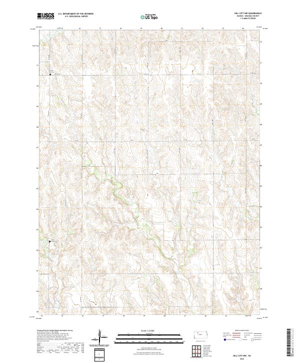 Hill City NW topographic map thumbnail