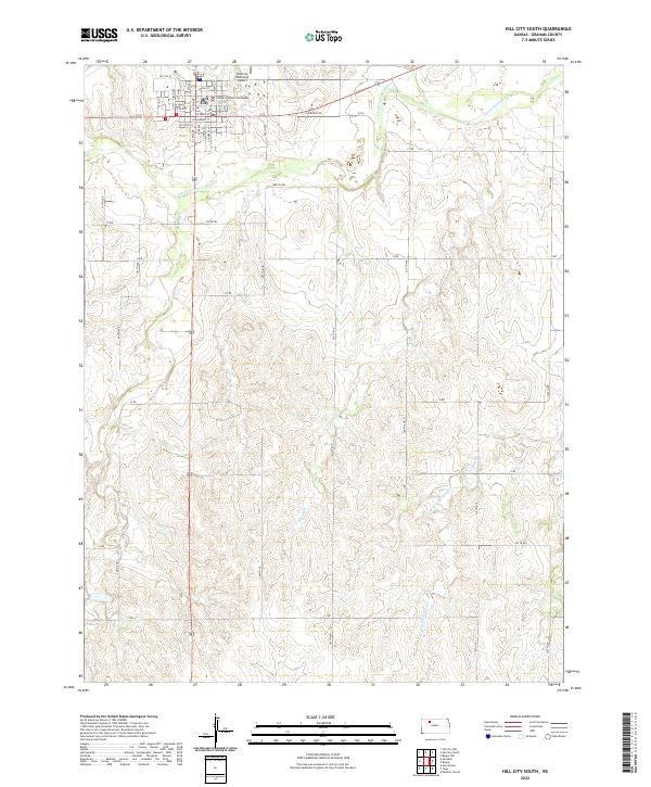 Hill City South topographic map thumbnail