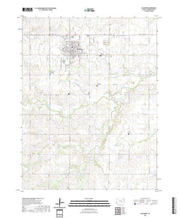 Hillsboro topographic map thumbnail