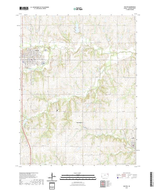 Holton topographic map thumbnail