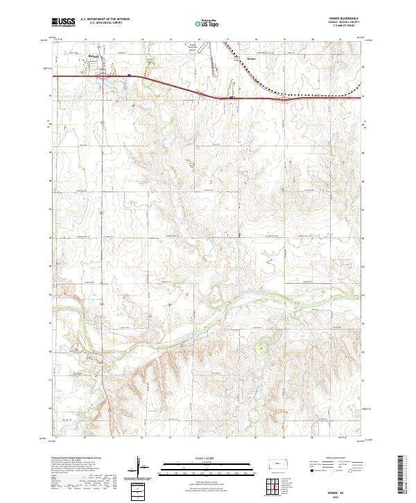 Homer topographic map thumbnail