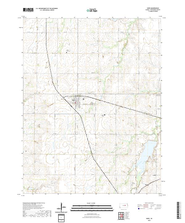 Hope topographic map thumbnail