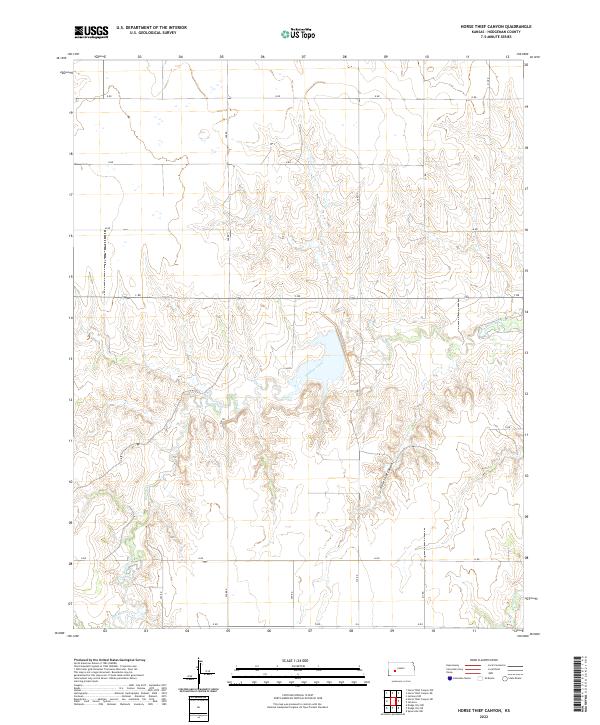 Horse Thief Canyon topographic map thumbnail