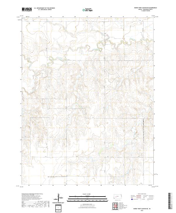 Horse Thief Canyon NE topographic map thumbnail