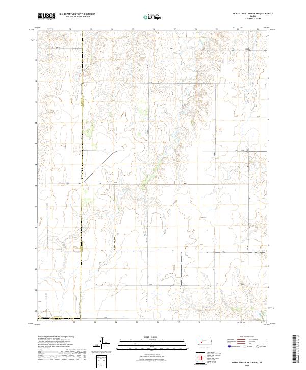 Horse Thief Canyon SW topographic map thumbnail
