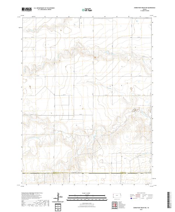 Horsethief Draw NW topographic map thumbnail