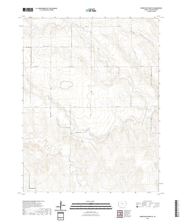 Horsethief Draw SE topographic map thumbnail