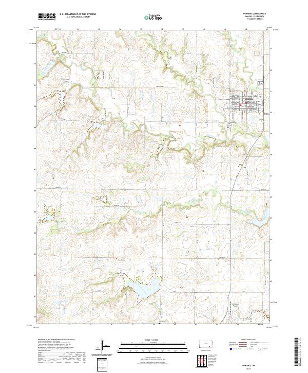Howard topographic map thumbnail
