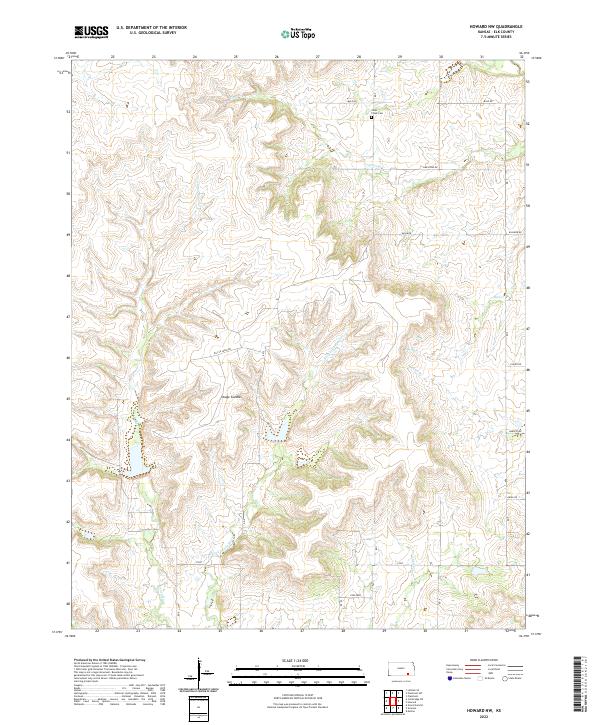 Howard NW topographic map thumbnail