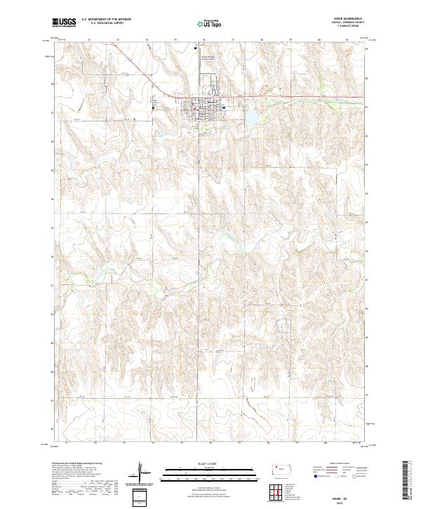 Hoxie topographic map thumbnail