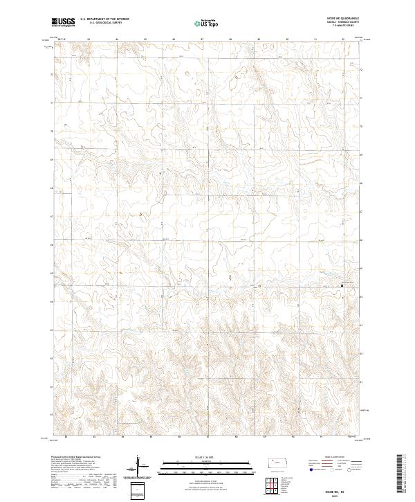 Hoxie NE topographic map thumbnail