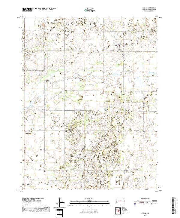 Hudson topographic map thumbnail