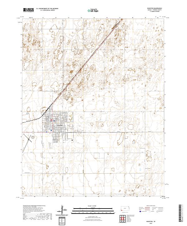 Hugoton topographic map thumbnail