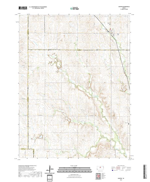 Hunter topographic map thumbnail