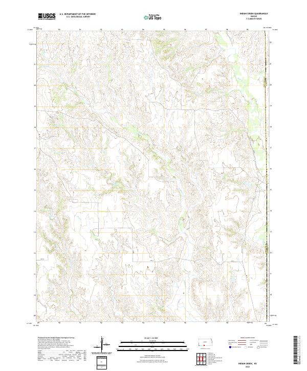 Indian Creek topographic map thumbnail