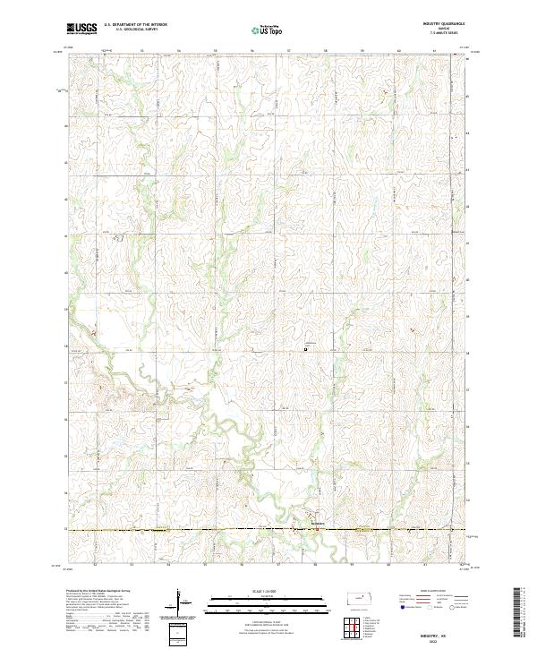 Industry topographic map thumbnail