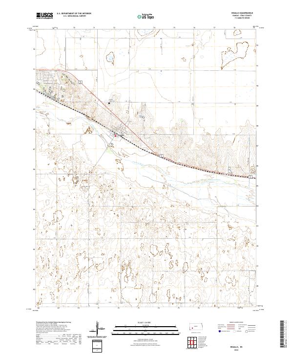 Ingalls topographic map thumbnail