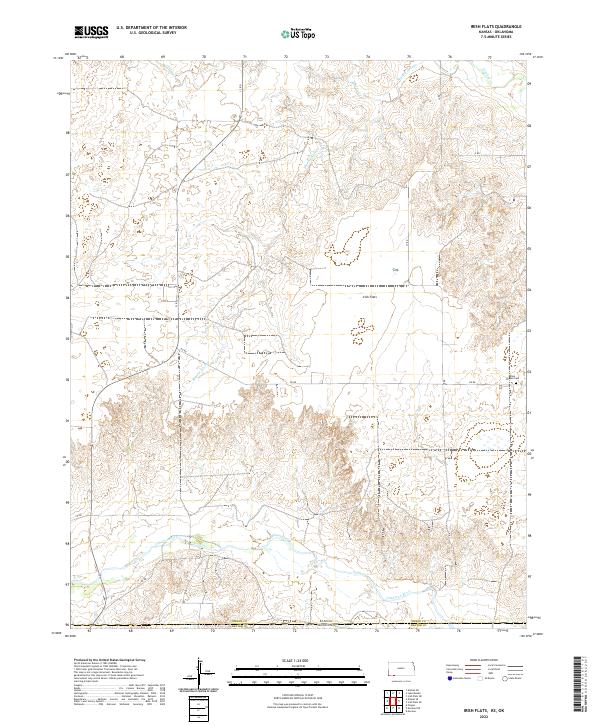 Irish Flats topographic map thumbnail