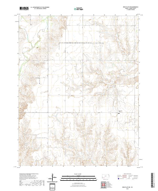 Irish Flats NE topographic map thumbnail