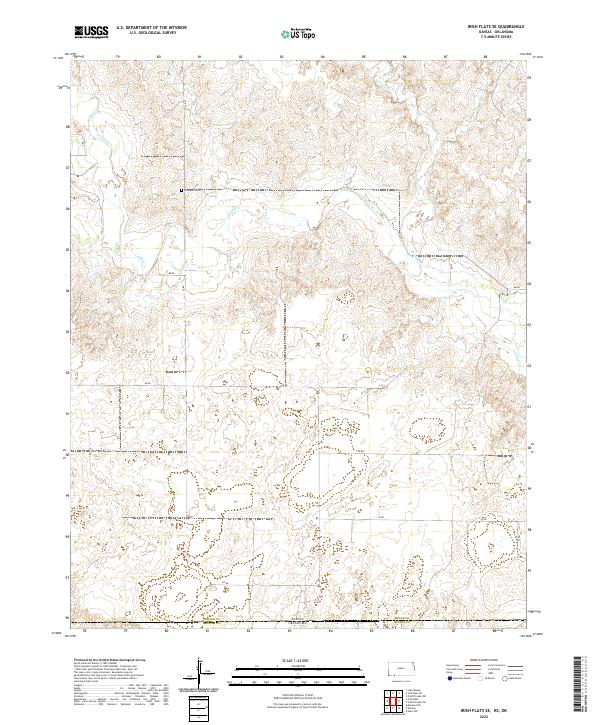 Irish Flats SE topographic map thumbnail