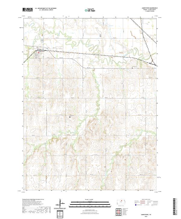 Jamestown topographic map thumbnail