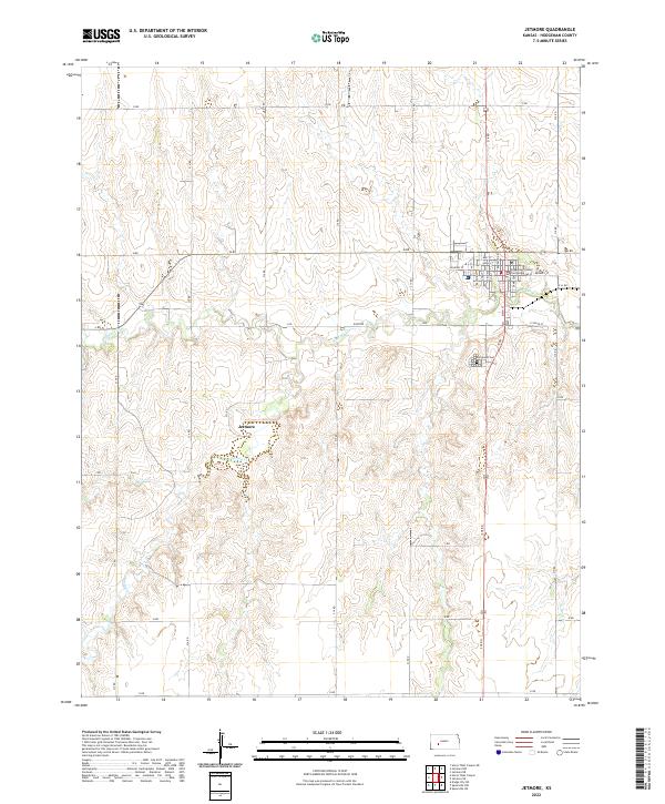 Jetmore topographic map thumbnail