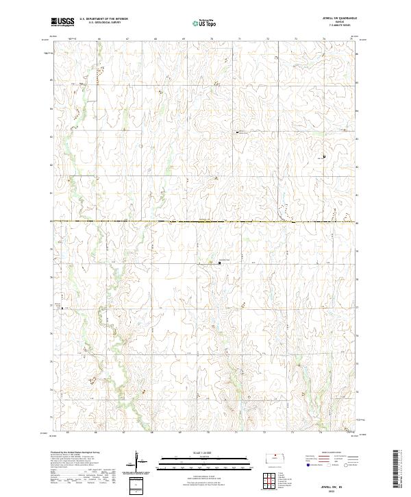 Jewell SW topographic map thumbnail