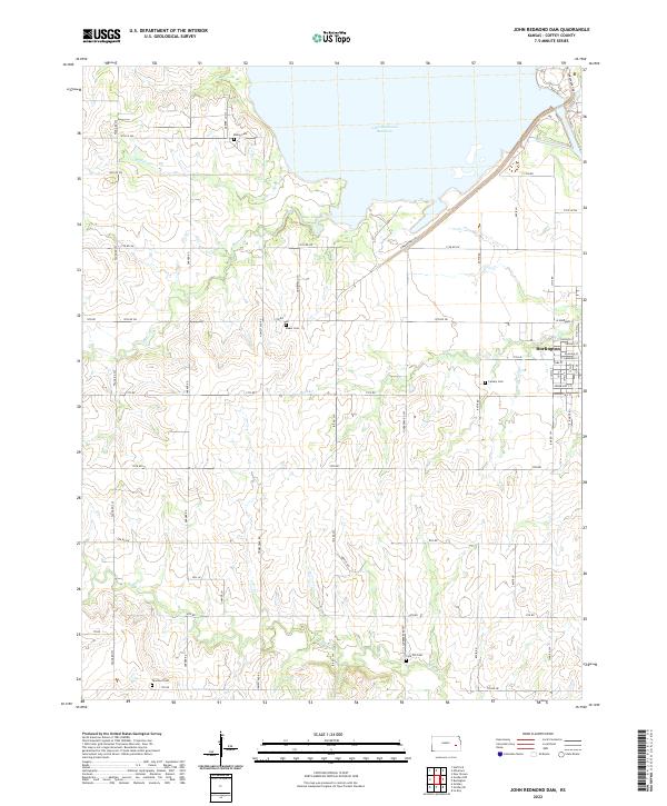 John Redmond Dam topographic map thumbnail