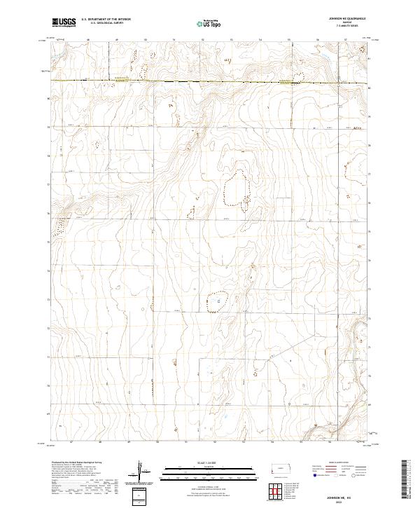 Johnson NE topographic map thumbnail