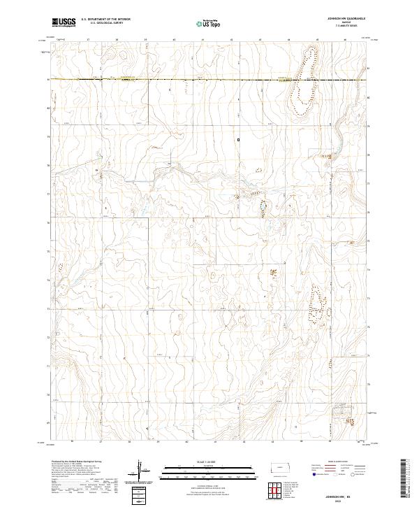 Johnson NW topographic map thumbnail