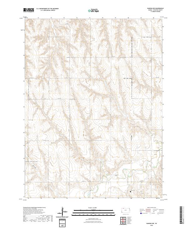 Kanona NW topographic map thumbnail