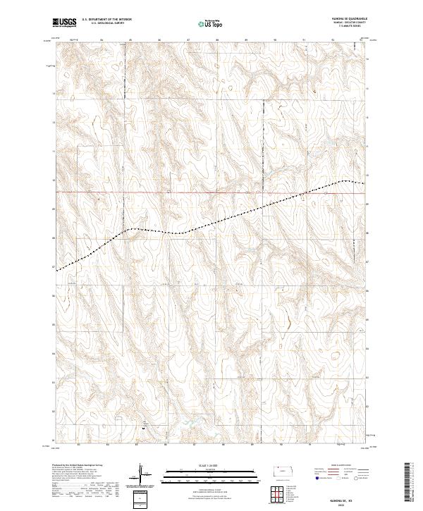 Kanona SE topographic map thumbnail
