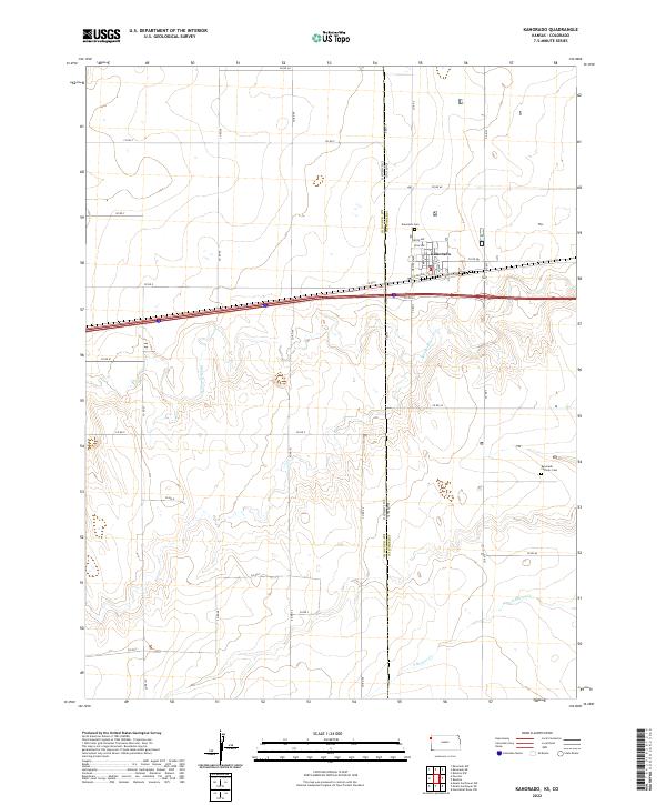 Kanorado topographic map thumbnail