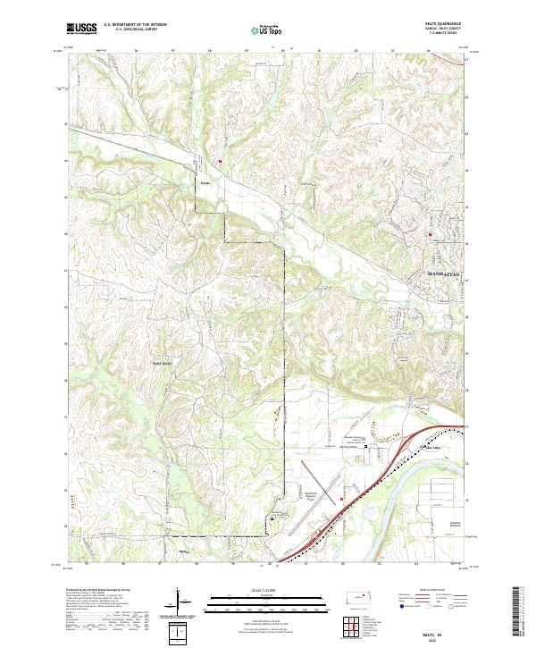 Keats topographic map thumbnail