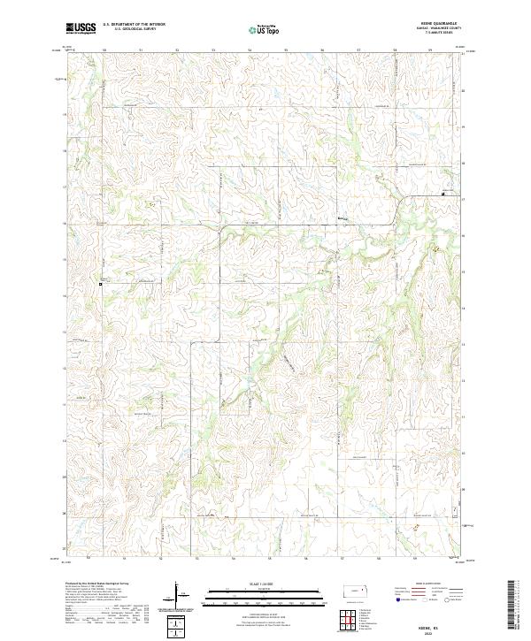 Keene topographic map thumbnail