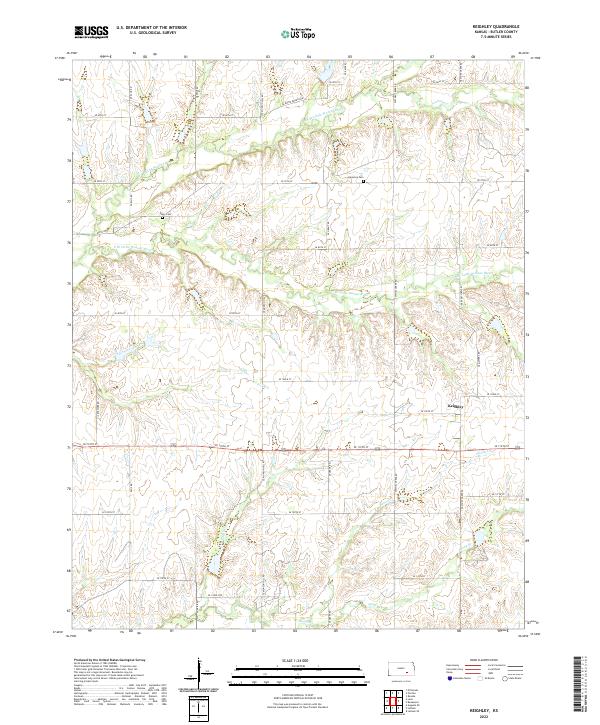 Keighley topographic map thumbnail
