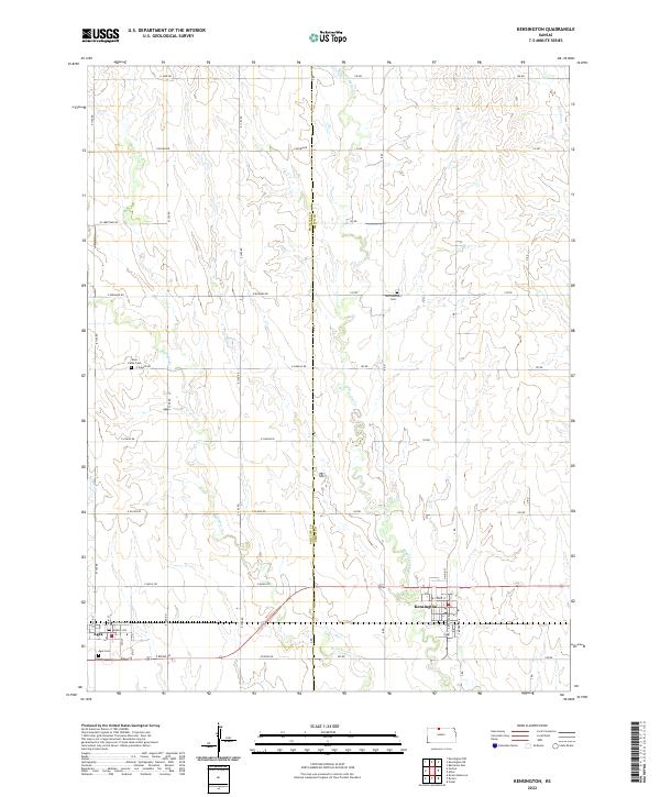 Kensington topographic map thumbnail