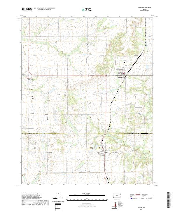 Kincaid topographic map thumbnail
