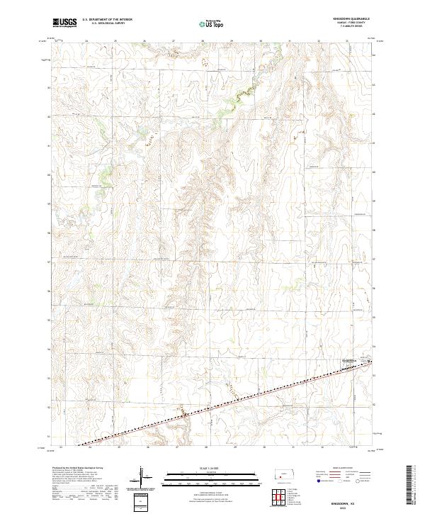 Kingsdown topographic map thumbnail