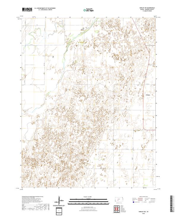 Kinsley SW topographic map thumbnail