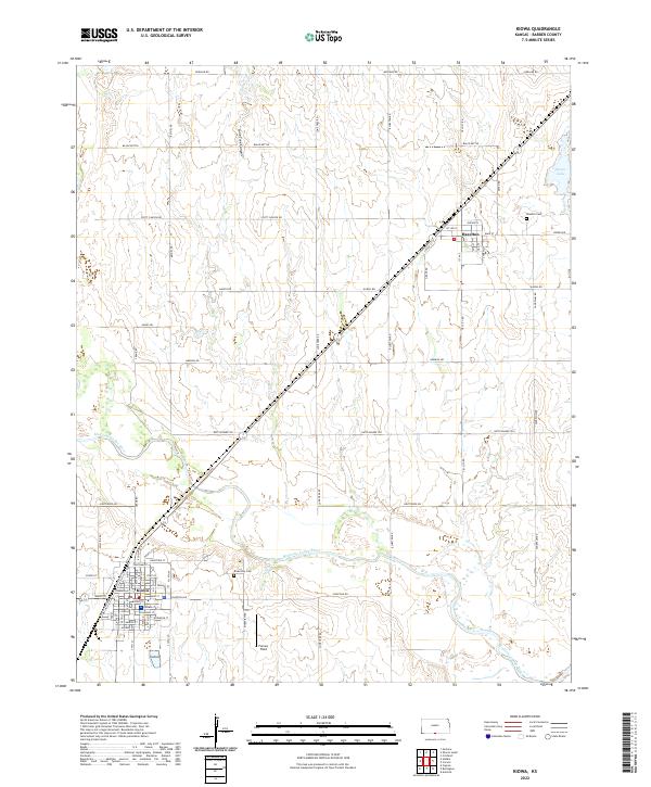 Kiowa topographic map thumbnail