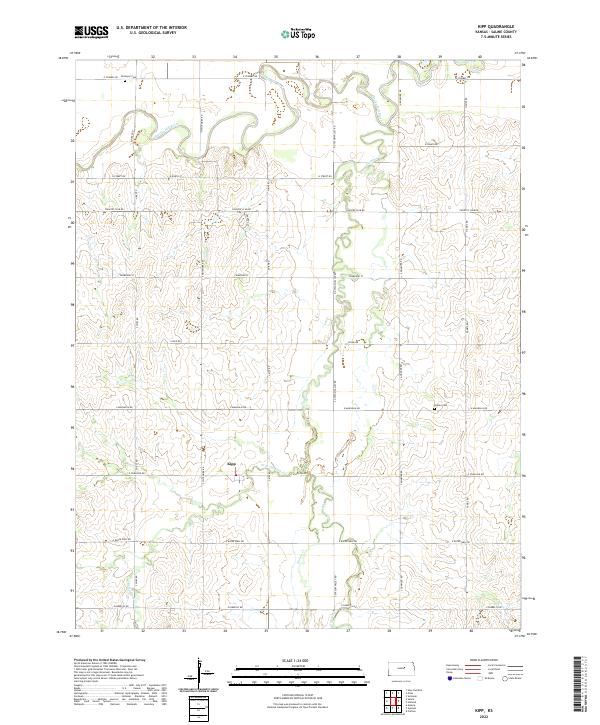 Kipp topographic map thumbnail