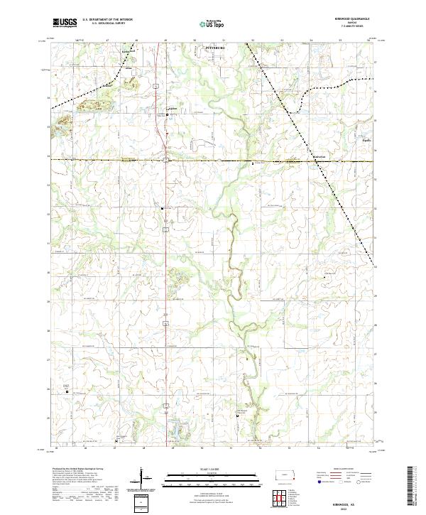 Kirkwood topographic map thumbnail