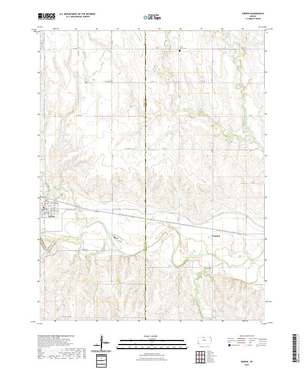 Kirwin topographic map thumbnail