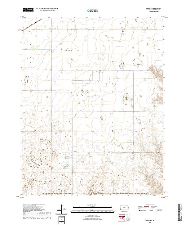 Kismet NE topographic map thumbnail