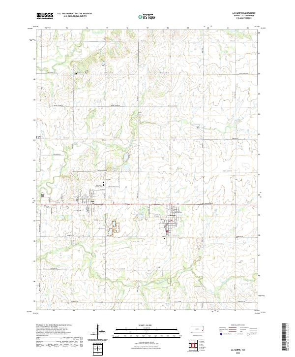 La Harpe topographic map thumbnail