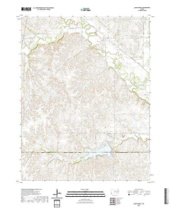 Lake Kahola topographic map thumbnail
