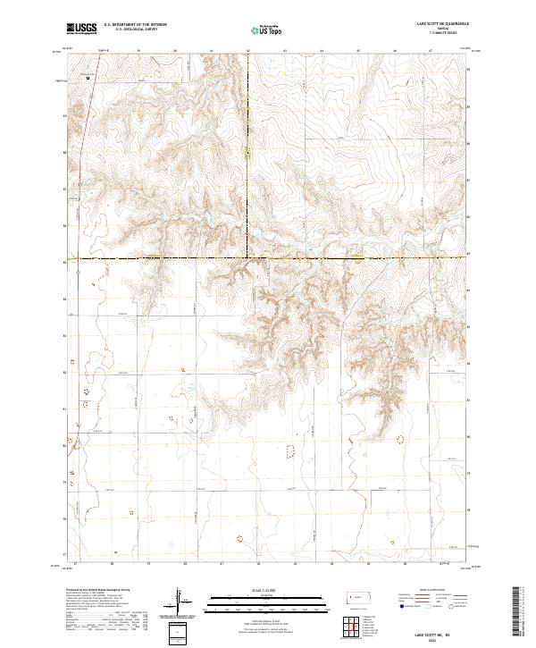 Lake Scott NE topographic map thumbnail