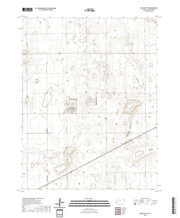 Lake Scott SE topographic map thumbnail